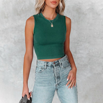 Mükemmel Kadınlar Kolsuz Tank Top Şık Katı Renkli Takım Boynuz Camisole