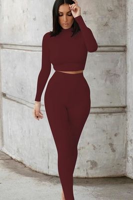 Slim En Seksi Egzersiz Giysileri Moda Katı Renk Sessiz Bitki Seksi Fitness Giysileri