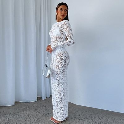 Katı Renkli Şık Kadın Elbisesi Pullover Kapalı Tipi Moda Mizacı Zayıf Uyumlu Kapüşonlu Uzun Yumruklu Elbise