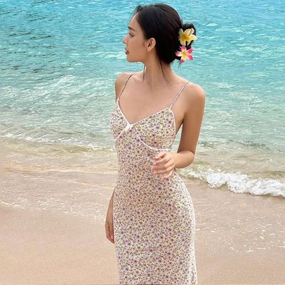 Yeni moda özel baskı modeli seksi halter elbise çeşitli desenler özelleştirilebilir